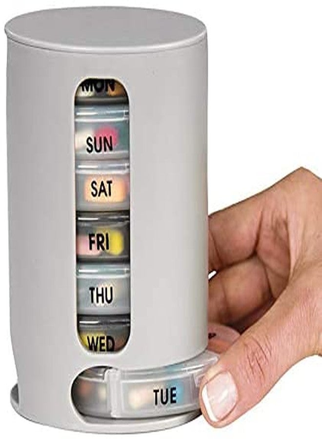 Zipron Pill Pro - Weekly Pill Organizer - Keeps your pills separated for Morning, Afternoon, Evening, Night - 7 Removable Tray for each days of the week - Image 1